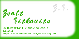 zsolt vitkovits business card